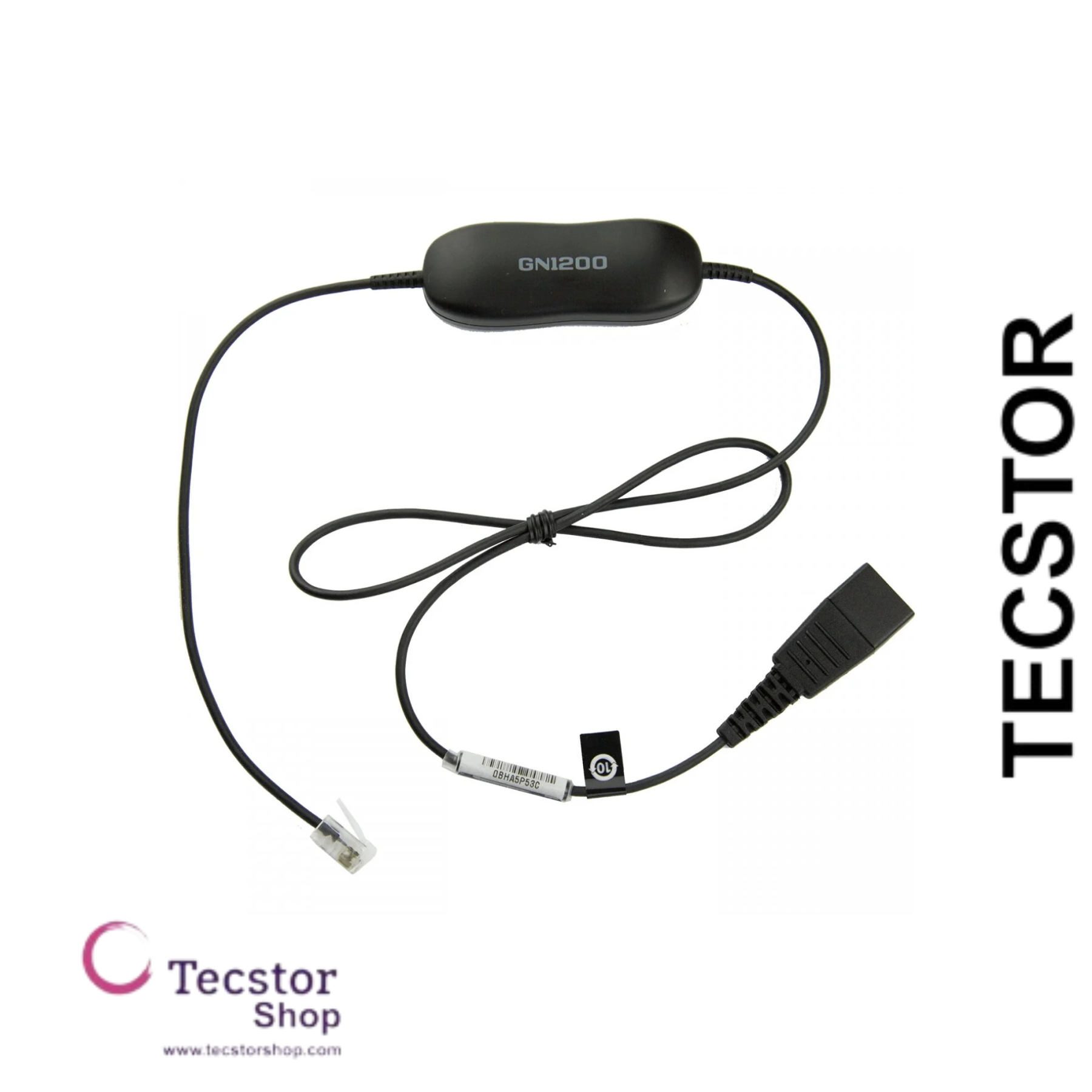 Smart Cord, QD to RJ10, straight , 0,8 meters, with 8-position switch configurator, for STD Headsets
