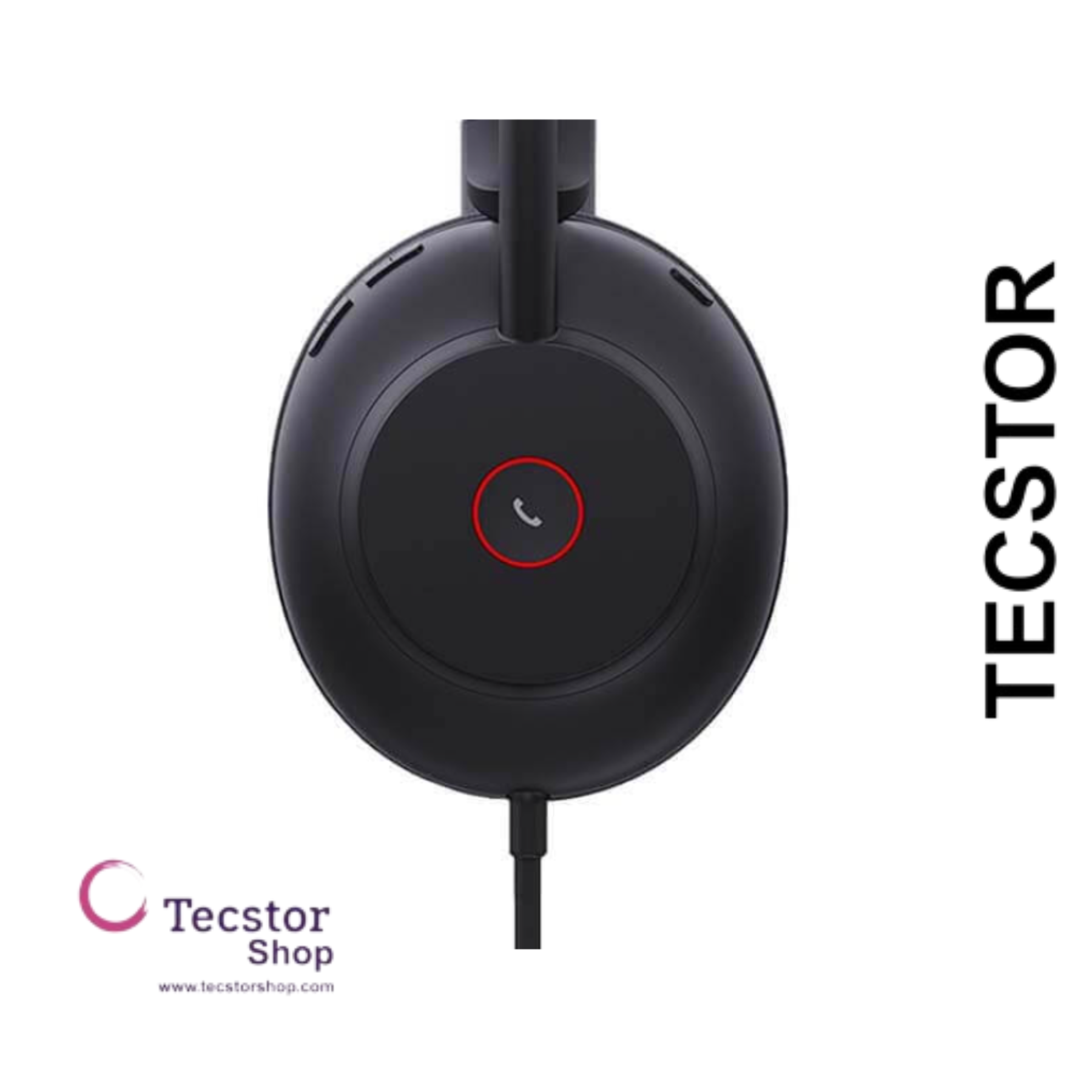 YEALINK - UH37 Dual Teams USB-A, Corded USB with mute, call and volume control on the headset, On the ear wearing style, Leather ear cushions-Teams