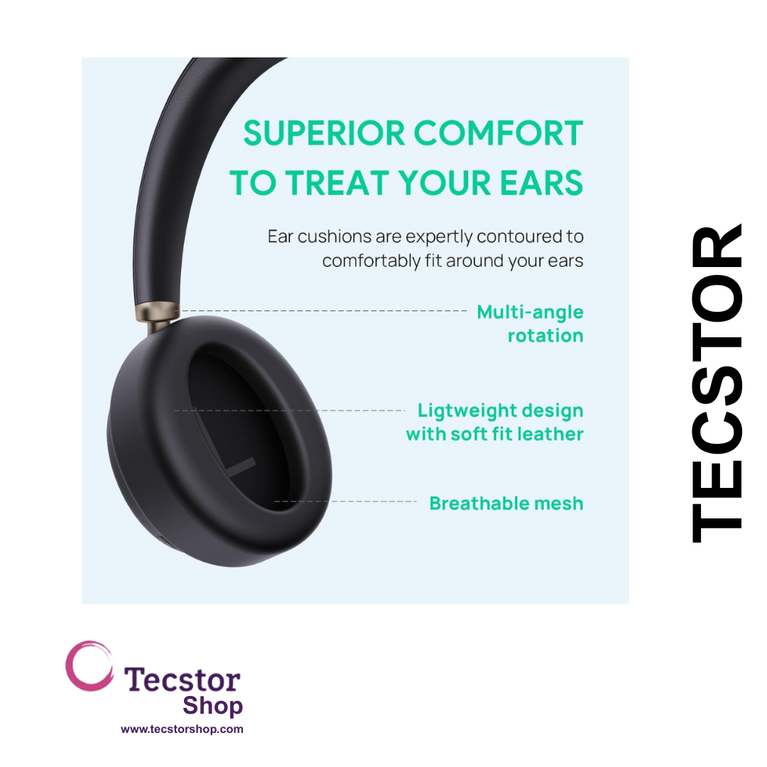 YEALINK - BH76 Teams Black USB-A, Wireless Bluetooth, Dual, On the ear wearing style, ANC, USB-A Dongle Included-Teams