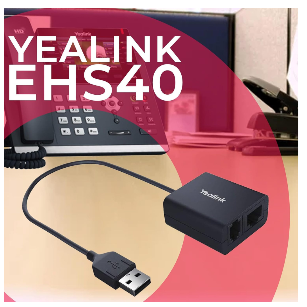 YEALINK - EHS40, EHS adapter, make other brands headset work with Yealink IP phone.