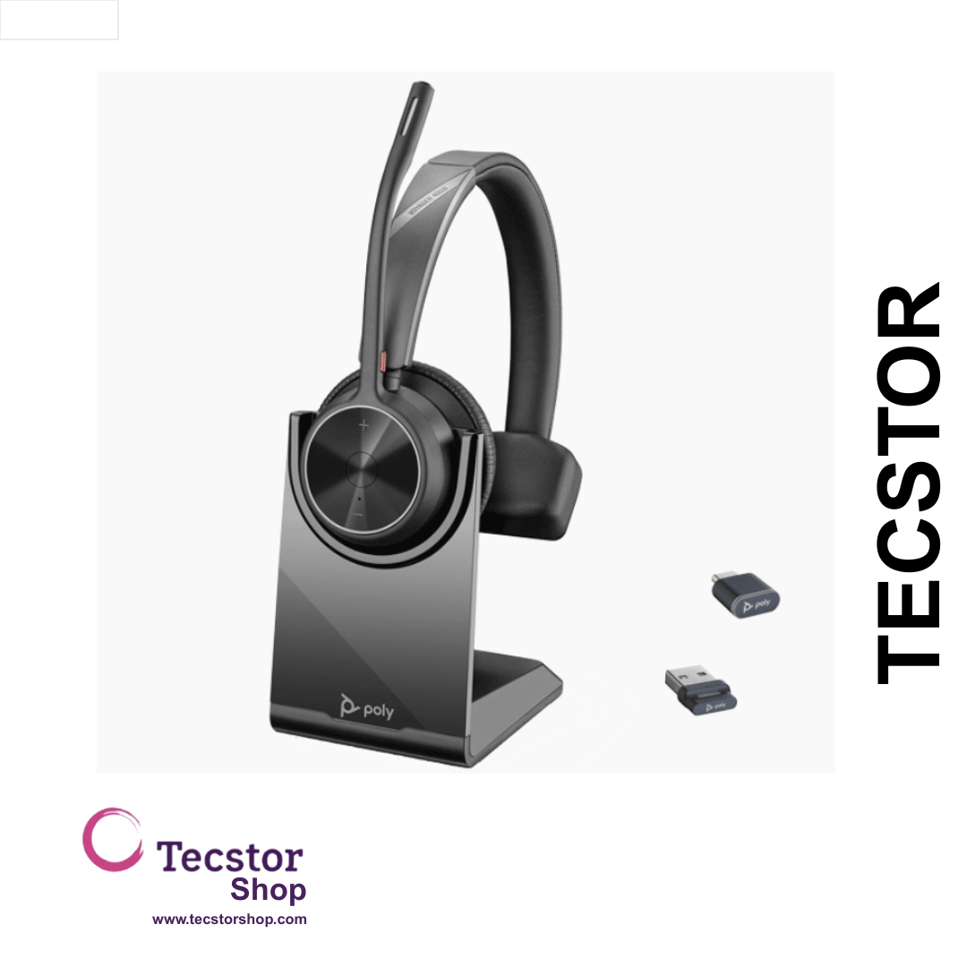 Poly Voyager 4310 Microsoft Teams Certified Headset +BT700 dongle +Charging Stand
