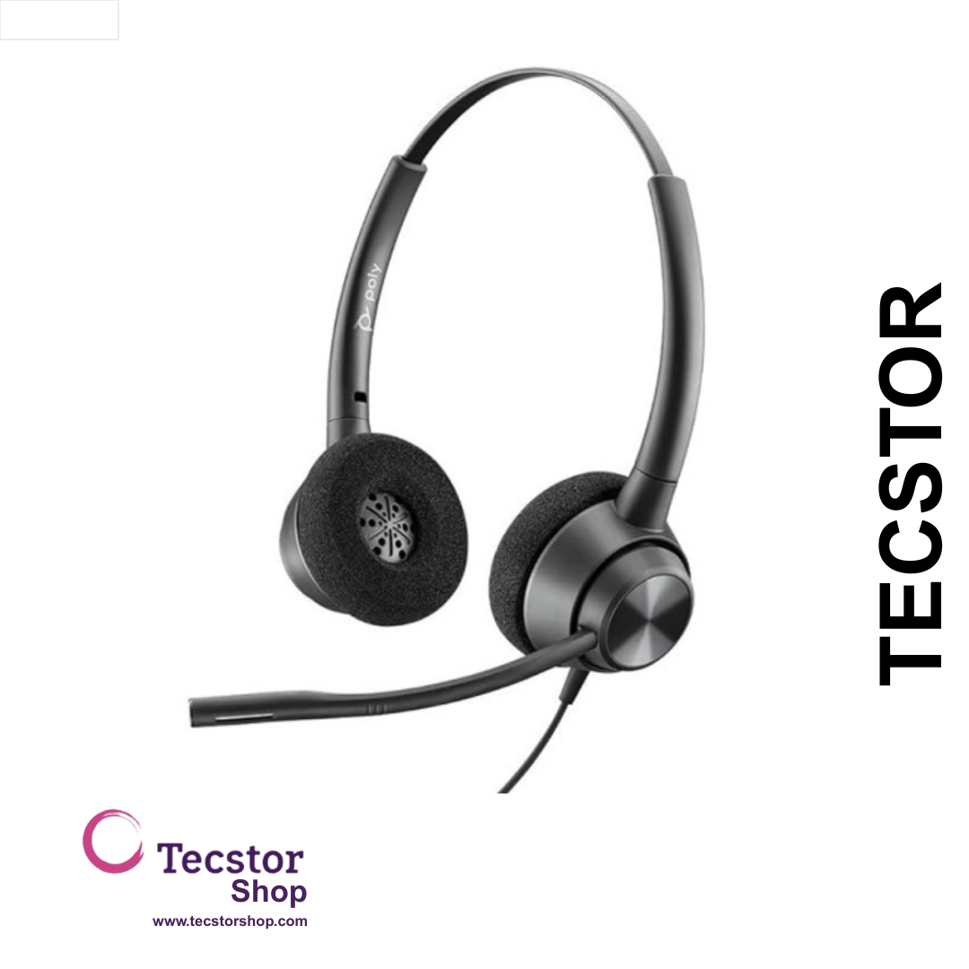 Poly - HW320 USB - Encore Pro STEREO Wideband Headset (USB A hardwired) (Noise Cancelling) TAA