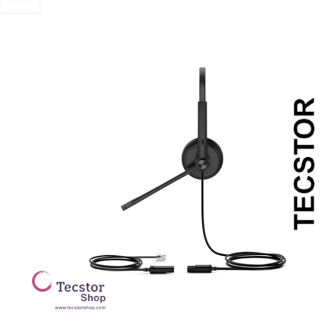 YEALINK - UH34 SE Mono Teams USB-A, Corded USB with mute, call and volume control on the cord, On the ear wearing style, Including 3.5mm-USB, Leather ear cushions-Teams