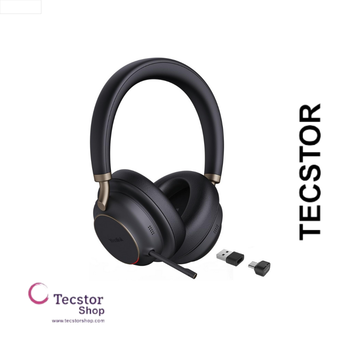 YEALINK - BH72 Teams Black USB-C, Wireless Bluetooth, Dual, On the ear wearing style, USB-C Dongle Included- Teams