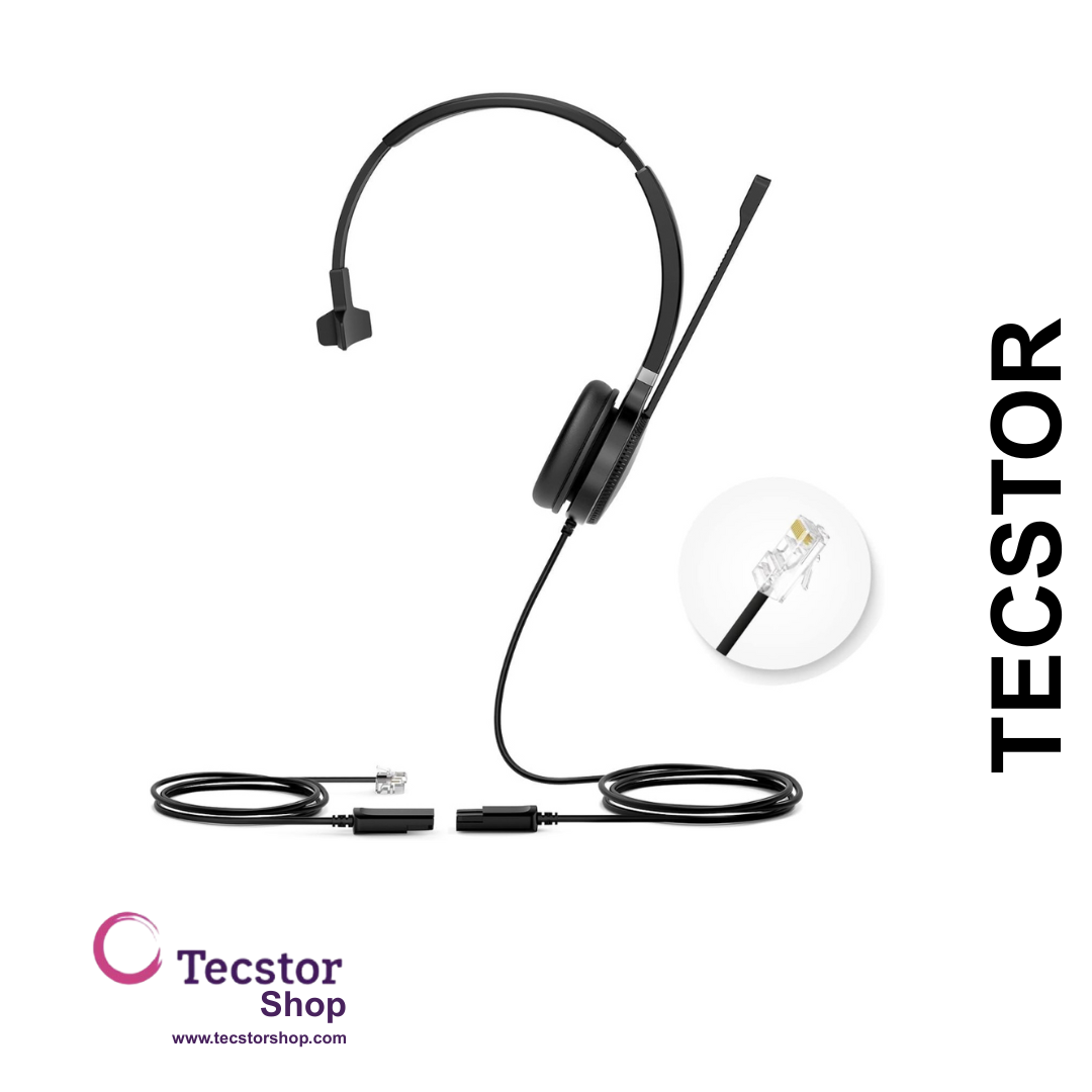 YEALINK - YHM361, YHS36 Mono Headset only, without QD-RJ9 cord.