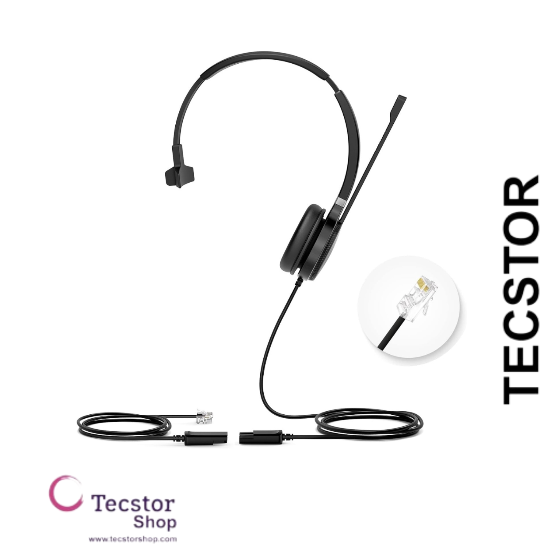 YEALINK - YHM341 Lite, YHS34 Lite Mono Headset only, without QD-RJ9 cord.