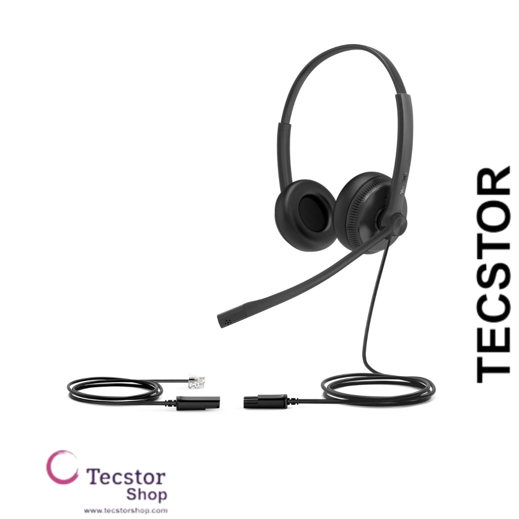 YEALINK - YHD342 Lite, YHS34 Lite Dual Headset only, without QD-RJ9 cord.