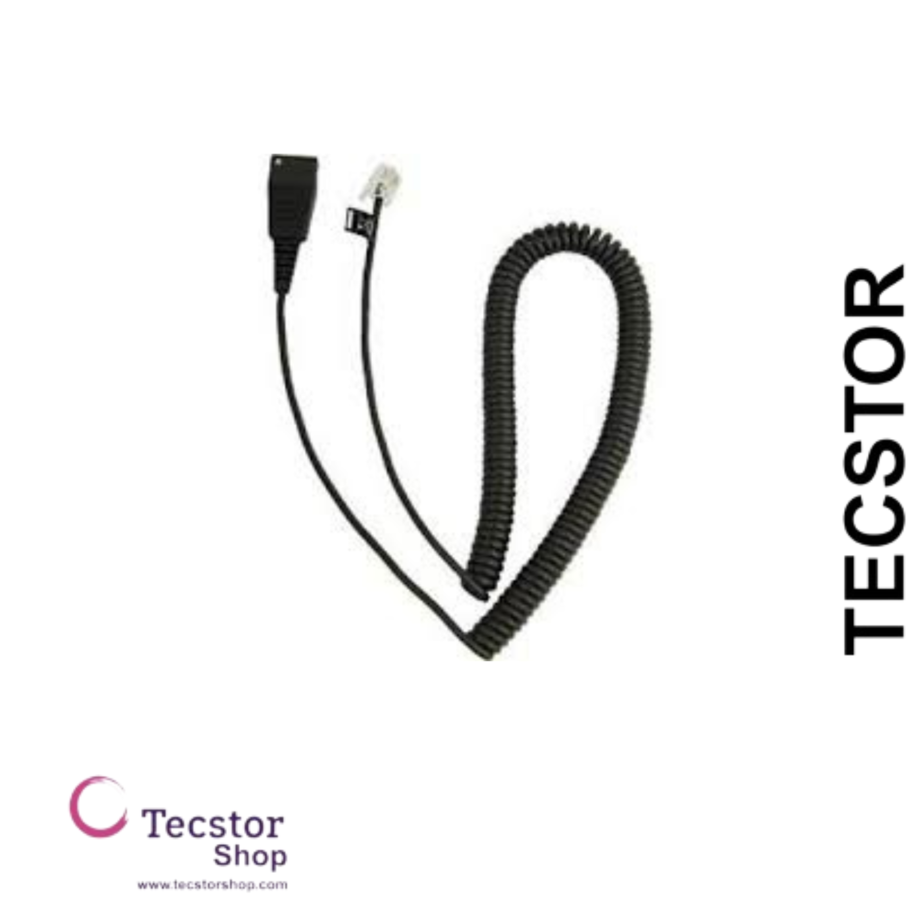 Smart Cord, QD to RJ9, straight, with 8-position switch configurator, for Avaya one-X Telephone system ( for 96XX Series)