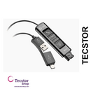 Poly - DA85 MS USB-to-Headset QD Audio Processor (4 pin) (inline controls) (USB-A and USB-C)