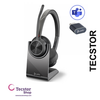 Poly Voyager 4320 USB-C Headset +BT700 dongle +Charging Stand