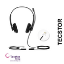 YEALINK - YHS34 Lite Dual Corded headset, On the ear wearing style, Including QD-RJ9 cable, Foam ear cushions