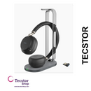YEALINK - BH76 with Charging Stand Teams Black USB-A, Wireless Bluetooth, Dual, On the ear wearing Style, ANC, USB-A Dongle Included-Teams
