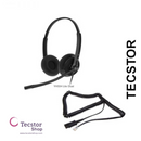 YEALINK - UH34 SE Dual Teams USB-C, Corded USB with mute, call and volume control on the cord, On the ear wearing style, Including 3.5mm-USB, Leather ear cushions-Teams