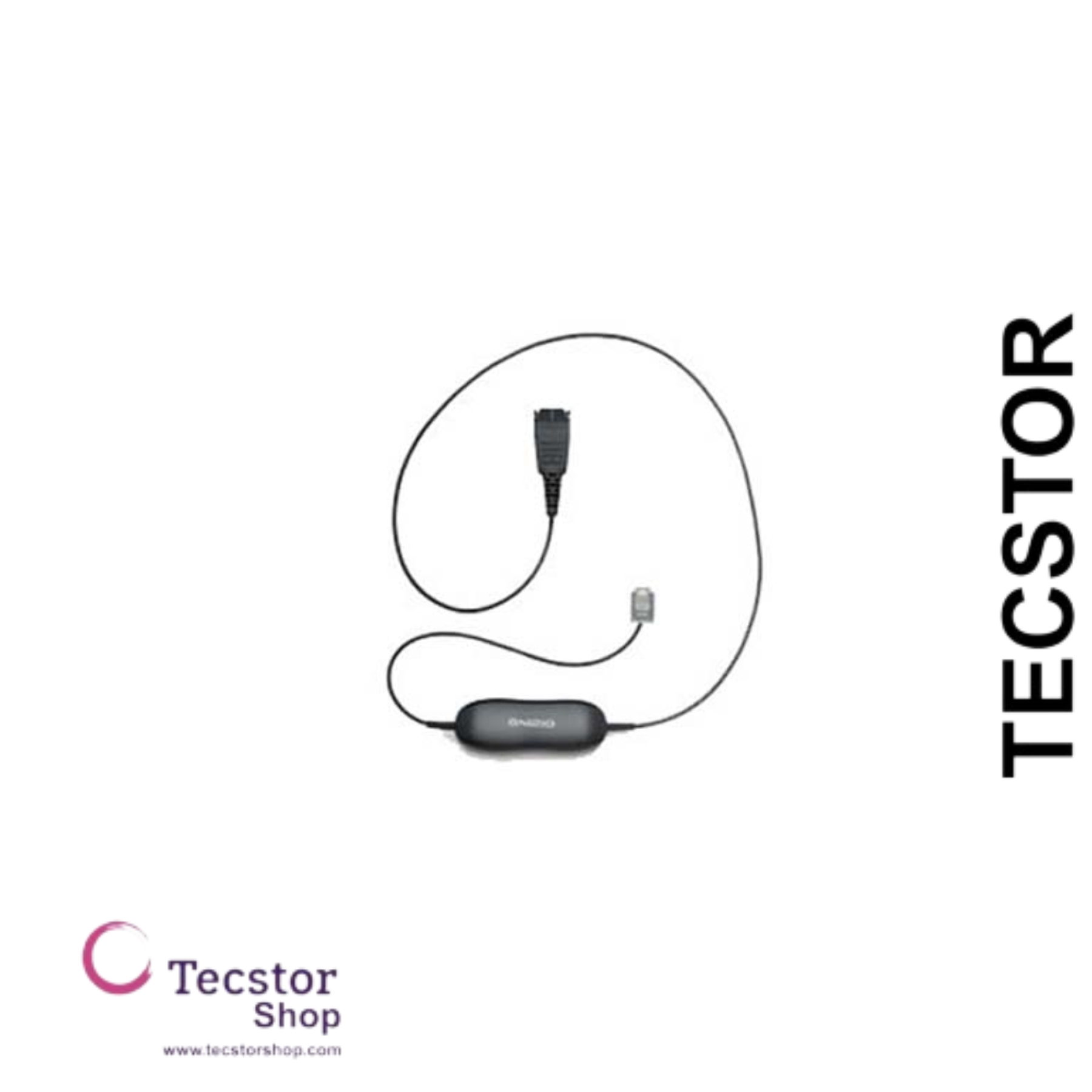 Smart Cord, QD to RJ10, straight , 0,8 meters, with 8-position switch configurator, for STD Headsets