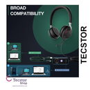 YEALINK - UH38 Dual Teams USB-C, Corded USB or Bluetooth headset/including Battery, On the ear wearing style,  Leather ear cushions-UC