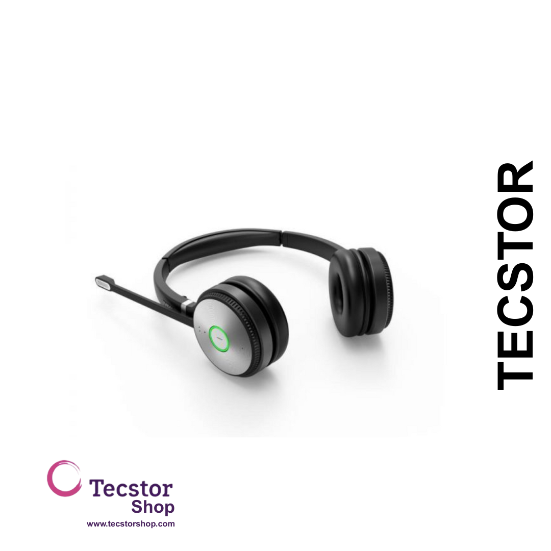 YEALINK - YHS36 Dual Corded headset, On the ear wearing style, Including QD-RJ9 cable, Leather ear cushions