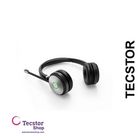YEALINK - YHS36 Dual Corded headset, On the ear wearing style, Including QD-RJ9 cable, Leather ear cushions