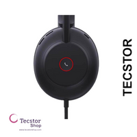YEALINK - UH37 Mono Teams USB-A, Corded USB with mute, call and volume control on the headset, On the ear wearing style, Leather ear cushions-Teams