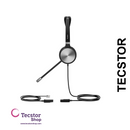 YEALINK - YHS36 Mono Corded headset, On the ear wearing style, Including QD-RJ9 cable, Leather ear cushions