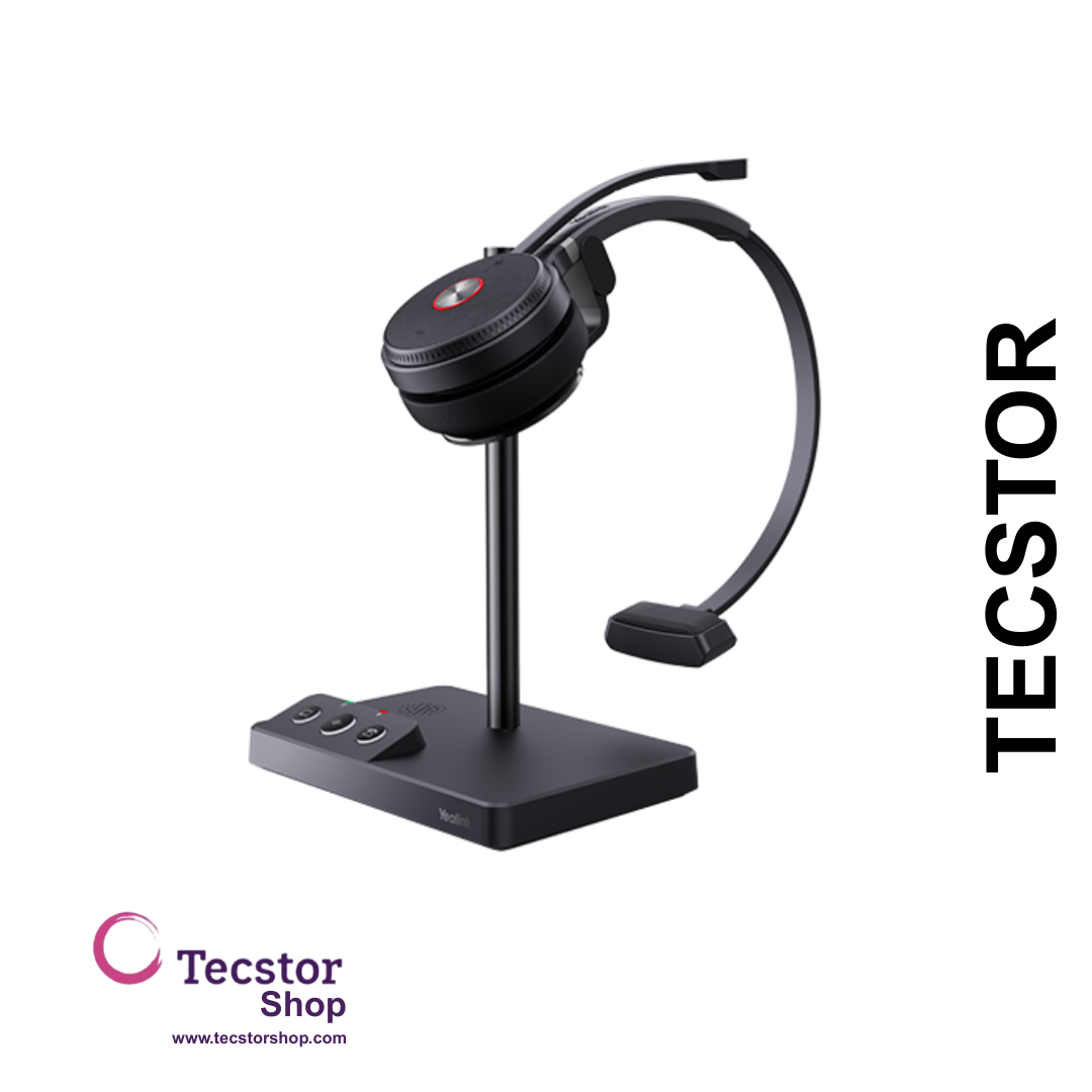 YEALINK - WH66 Mono Teams USB-A, Wireless DECT and Bluetooth-PC/IP/Mobile Phone, Touch Screen, On the ear wearing style-Teams