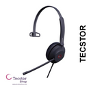 YEALINK - UH37 Mono Teams USB-A, Corded USB with mute, call and volume control on the headset, On the ear wearing style, Leather ear cushions-Teams