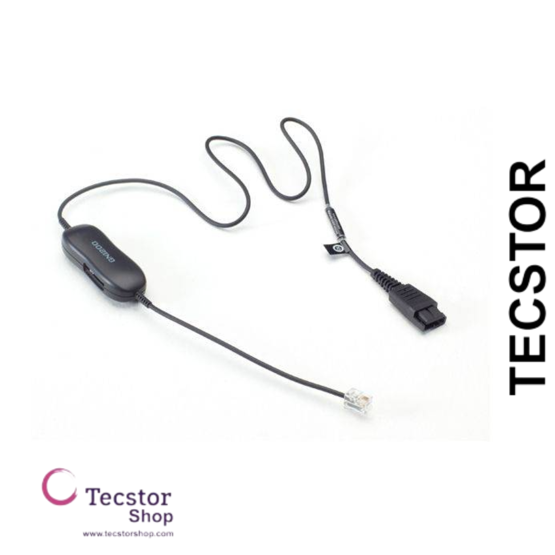 Smart Cord, QD to RJ9, straight, with 8-position switch configurator, for Avaya one-X Telephone system ( for 96XX Series)
