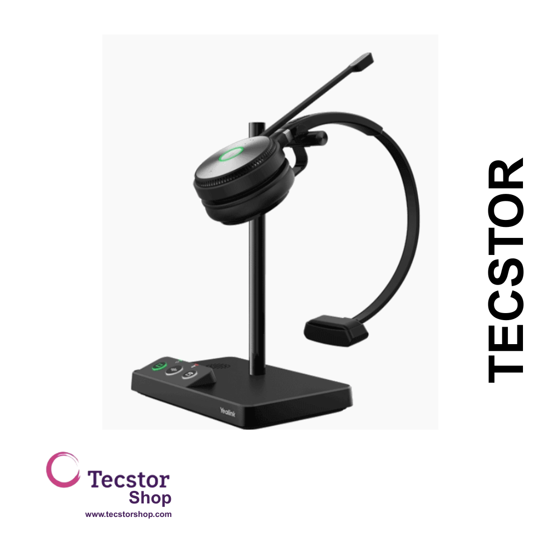 YEALINK - WH62 Mono Teams USB-A, Wireless DECT-PC/IP Phone, On the ear wearing style-Teams