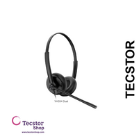 YEALINK - YHS34 Lite Dual Corded headset, On the ear wearing style, Including QD-RJ9 cable, Foam ear cushions