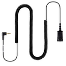 Cable - QD to 3.5mm (3m with inline Mute on QD)