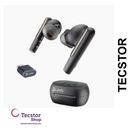 Poly Voyager Free 60 Earbuds Black + BT700 USB-A Adapter + Touchscreen Charge Case (Microsoft Version)