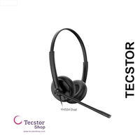 YEALINK - UH34 Lite Dual Teams USB-A, Corded USB with mute, call and volume control on the cord, On the ear wearing style, Foam ear cushions-Teams