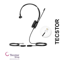 YEALINK - YHM341, YHS34 Mono Headset only, without QD-RJ9 cord.