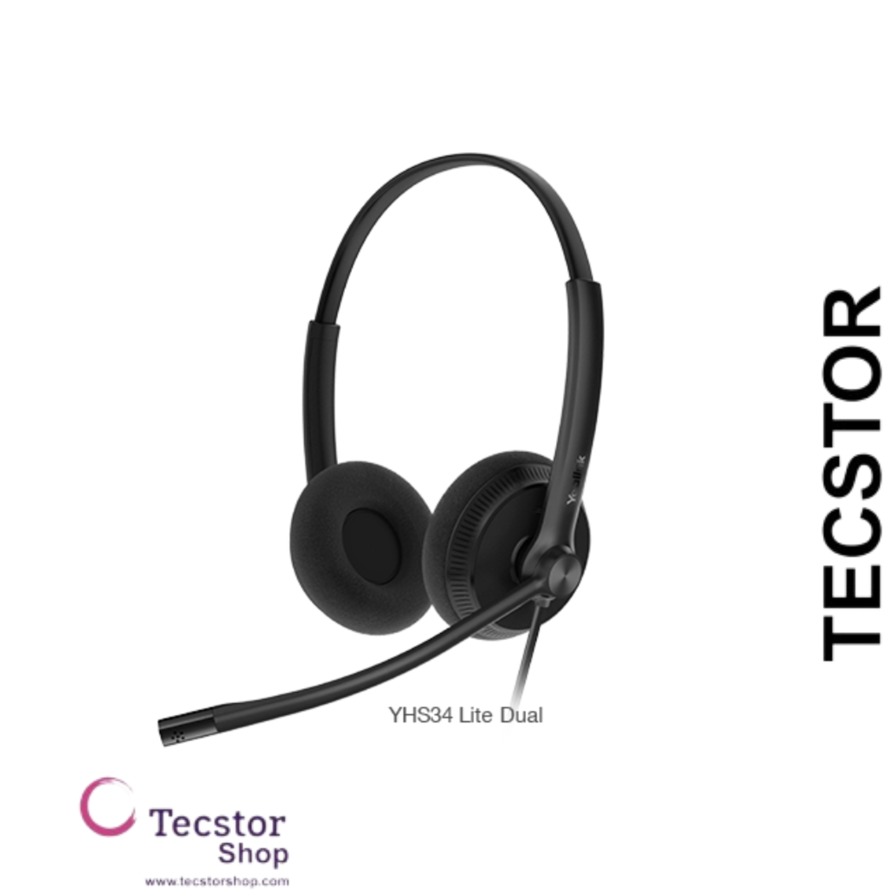 YEALINK - YHD342, YHS34 Dual Headset only, without QD-RJ9 cord.