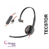 Poly Blackwire C3210 MONO Corded Headset (USB-A) (UC & Microsoft)